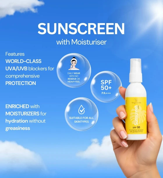 Sunscreen SPF 50+ PA+++ & Moisturiser