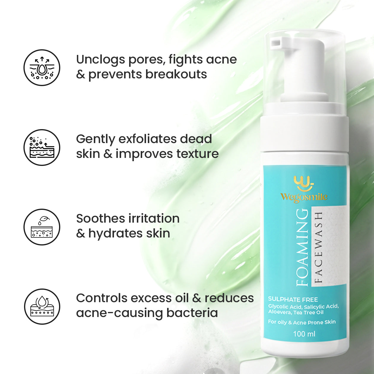 Foaming Facewash With Glycolic & Salicylic Acid