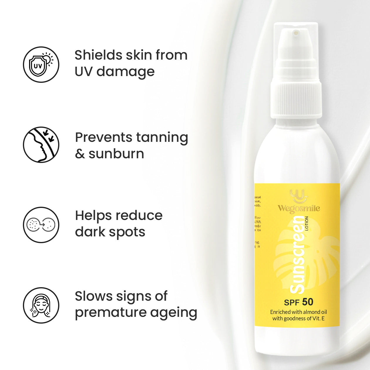 Sunscreen SPF 50+ PA+++ & Moisturizer