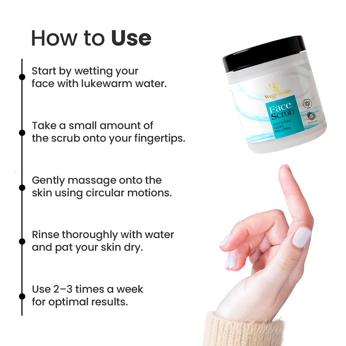 Face Scrub with Pomegranate and Aloe Vera Extract