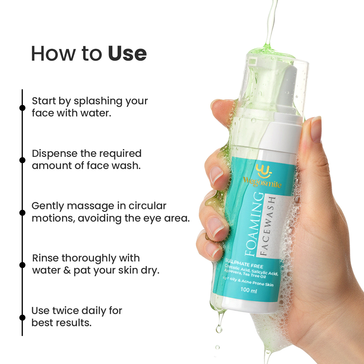 Foaming Facewash With Glycolic & Salicylic Acid