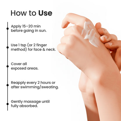 Sunscreen SPF 50+ PA+++ & Moisturizer