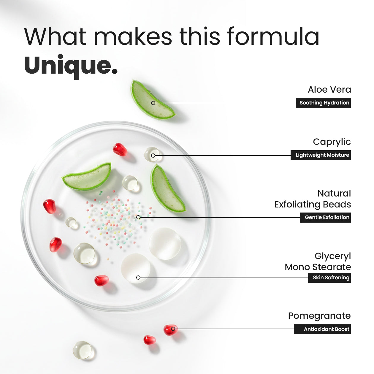 Face Scrub with Pomegranate and Aloe Vera Extract