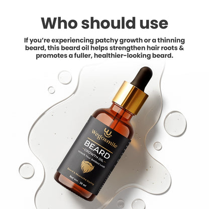 Wegosmile Herbal Beard Oil 30 ML || Natural & Nourishment Oil