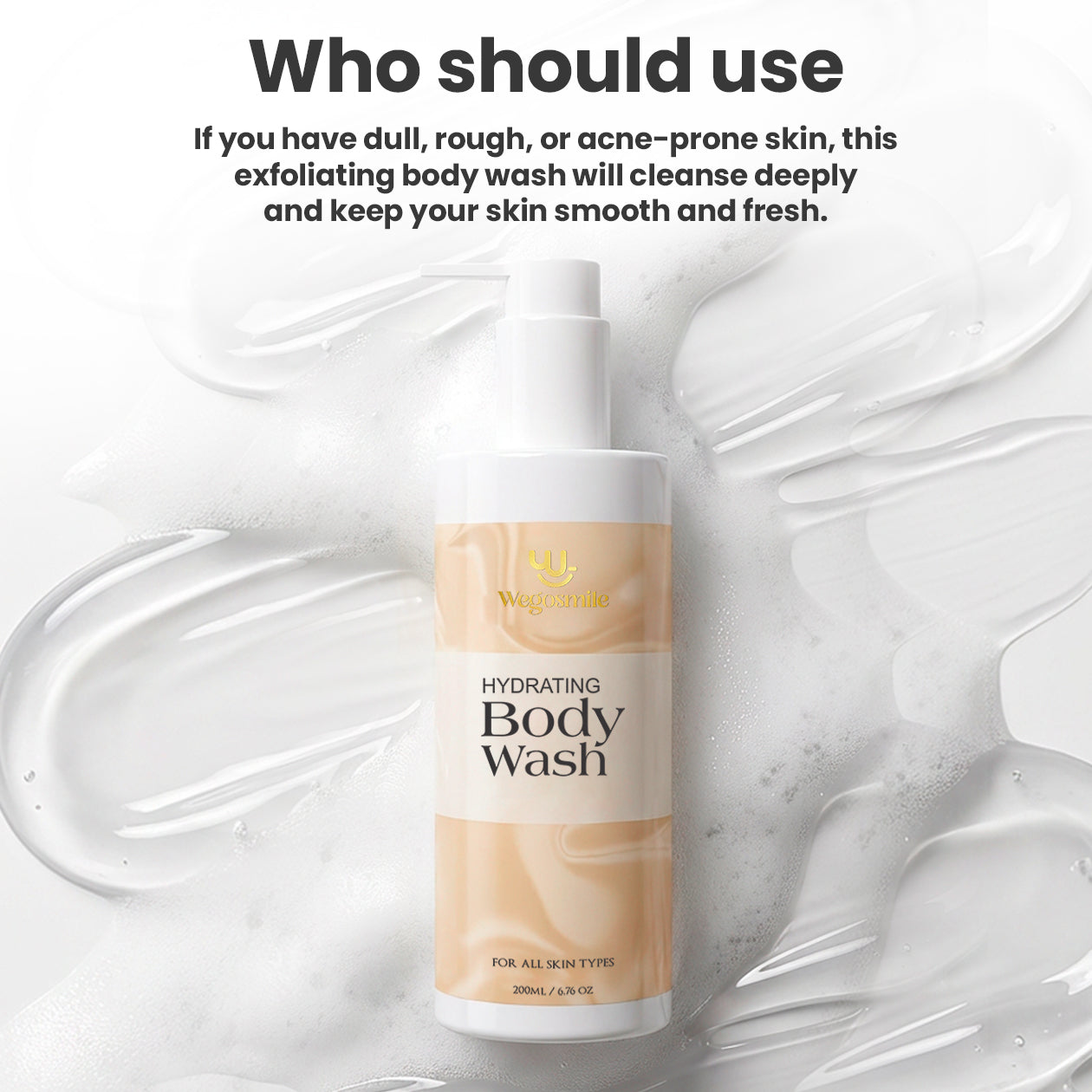 Exfoliating Body Wash with Rice Water and Aloe vera Extract