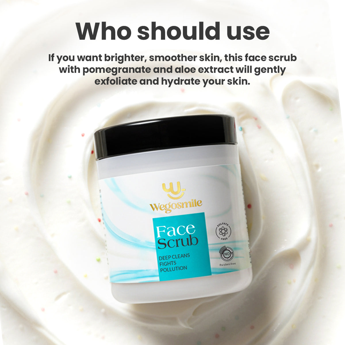 Face Scrub with Pomegranate and Aloe Vera Extract